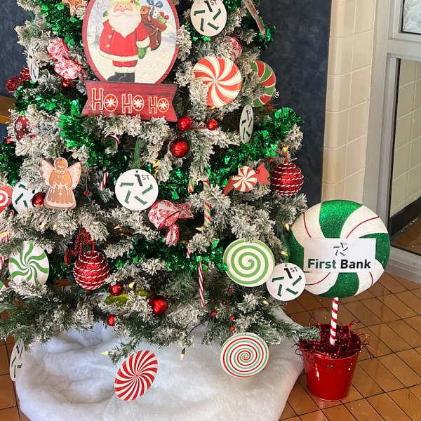 Christmas Trees at Booker T. Washington Elementary School